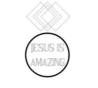 Jesus is Amazing: Colour Your Own Cover Planner: Blank Pages Christian Journal for Prayer and Planning