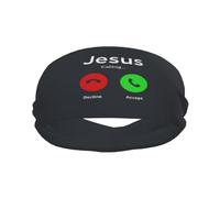 Jesus is Calling and I Must Go Christian Elevate Your Performance with Fashionable Sweatbands - Ideal for Any Activity!