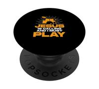 Jesus Is Calling And I Must Play A Christian Worship Drummer PopSockets Adhesive PopGrip