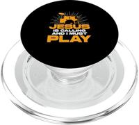 Jesus Is Calling And I Must Play A Christian Worship Drummer PopSockets PopGrip for MagSafe