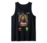 Jesus is Calling Funny Christian Humor Religious Joke Tank Top