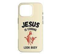 Jesus Is Coming Look Busy Case for iPhone 16 Pro