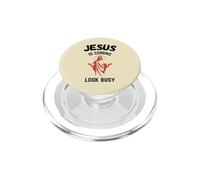 Jesus Is Coming Look Busy PopSockets PopGrip for MagSafe