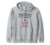 Jesus Is Coming Look Busy Zip Hoodie