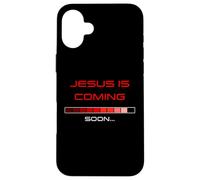 JESUS is Coming Soon - Rapture Warning Progress Bar Graphic Case for iPhone 16 Plus