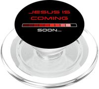 JESUS is Coming Soon - Rapture Warning Progress Bar Graphic PopSockets PopGrip for MagSafe