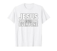 Jesus is for Everyone Value Graphic T-Shirt, Men, White, L