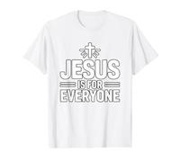 Jesus is for Everyone Value Graphic T-Shirt, Men, White, L