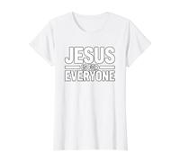 Jesus is for Everyone Value Graphic T-Shirt, Women, White, L