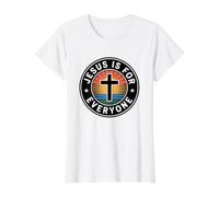 Jesus is for Everyone Value Graphic T-Shirt, Women, White, L