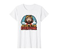 Jesus is for Everyone Value Graphic T-Shirt, Women, White, L