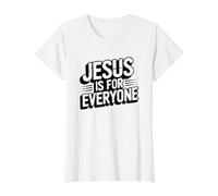 Jesus is for Everyone Value Graphic T-Shirt, Women, White, XL
