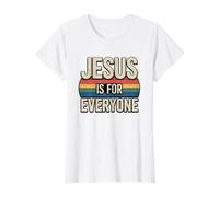 Jesus is for Everyone Value Graphic T-Shirt, Women, White, XS