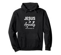 Jesus Is Greater Than Anxiety, Christian Apparel Pullover Hoodie