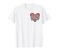 Jesus is in My Heart Cute Doodle Kid Christianity Religious T-Shirt