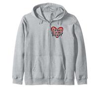 Jesus Is In My Heart Cute Doodle Kid Christianity Religious Zip Hoodie