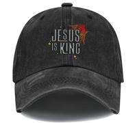 Jesus is King Baseball Cap, Jesus Hat, Christian Cap God, Unisex
