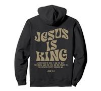 Jesus Is King Bible Verse John 14:6 Christian God (On Back) Pullover Hoodie