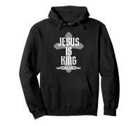 Jesus is King Bible Verse John 14:6 Christian God Religious Pullover Hoodie