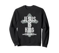 Jesus is King Bible Verse John 14:6 Christian God Religious Sweatshirt