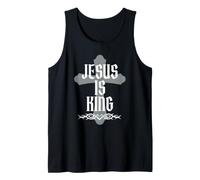 Jesus is King Bible Verse John 14:6 Christian God Religious Tank Top