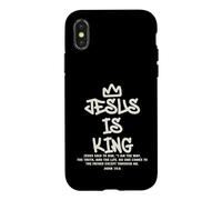 Jesus is King Bible Verse John 14:6 Kids Christian Religious Case for iPhone X/XS