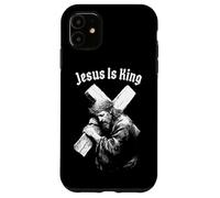 Jesus Is King Christian Faith Cross Catholic Case for iPhone 11