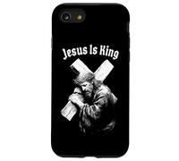 Jesus Is King Christian Faith Cross Catholic Case for iPhone SE (2020) / 7/8