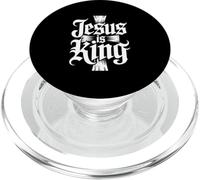 Jesus Is King Christian Faith PopSockets PopGrip for MagSafe