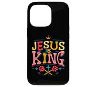 Jesus is King Christian Religious God Faith Bible Verse Case for iPhone 13 Pro