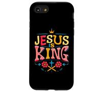 Jesus is King Christian Religious God Faith Bible Verse Case for iPhone SE (2020) / 7 / 8