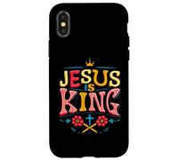 Jesus is King Christian Religious God Faith Bible Verse Case for iPhone X/XS