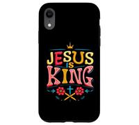 Jesus is King Christian Religious God Faith Bible Verse Case for iPhone XR