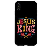 Jesus is King Christian Religious God Faith Bible Verse Case for iPhone XS Max