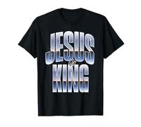 Jesus is King Christian Retro Gradient Aesthetic T-Shirt
