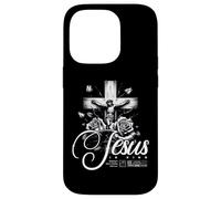 Jesus Is King Cross Crucifix Christian Roses Faith Case for iPhone 14 Pro