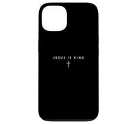 Jesus is King Cross Thin Christian Faith Jesus King Minimal Case for iPhone 13
