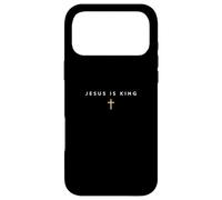 Jesus is King Cross Thin Christian Faith Jesus King Minimal Case for iPhone 17 Pro Max