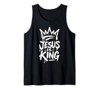 Jesus is King | Crown Design Inspired by Faith Tank Top