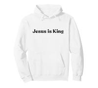 Jesus Is King, God Love Christian Faith Worship Religious Pullover Hoodie