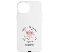 Jesus Is King God With Us Faith Over Fear (Love Statement) Case for iPhone 15 Plus