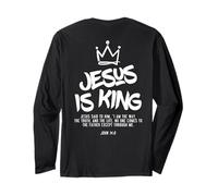 Jesus is King Jesus John 14:6 Costume Christian (On Back) Long Sleeve T-Shirt