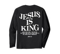 Jesus is King Jesus John 14:6 Costume Christian (On Back) Long Sleeve T-Shirt