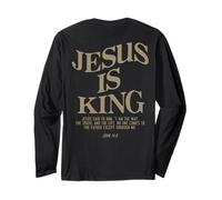 Jesus is King Jesus John 14:6 Costume Christian (On Back) Long Sleeve T-Shirt