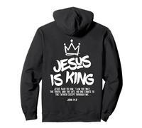 Jesus Is King Jesus John 14:6 Costume Christian (On Back) Pullover Hoodie