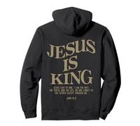 Jesus Is King Jesus John 14:6 Costume Christian (On Back) Pullover Hoodie