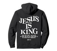 Jesus Is King Jesus John 14:6 Costume Christian (On Back) Pullover Hoodie