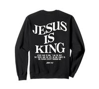 Jesus Is King Jesus John 14:6 Costume Christian (On Back) Sweatshirt