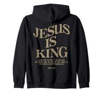 Jesus Is King Jesus John 14:6 Costume Christian (On Back) Zip Hoodie