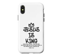 Jesus is King John 14:6 Bible Verse Religious Christian Kids Case for iPhone X/XS